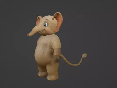 3D Elephent character  3D model