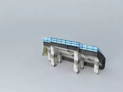 A stadion D1es lelátója Free 3D model