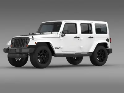Jeep Wrangler Unlimited Altitude 2014 3D model