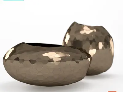 EG Edge metal vase 3D model