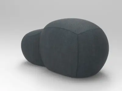 Hiziro Pouf Low-poly 3D model