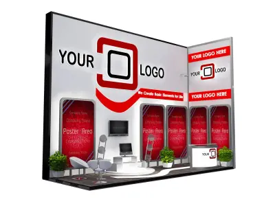 Booth Exhibition Stand a519b 3D model