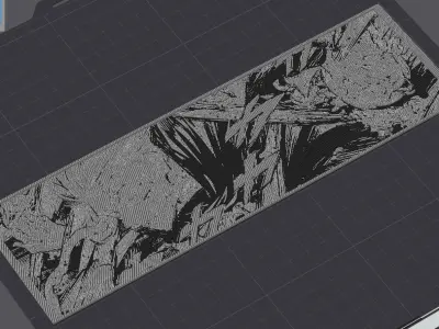 GOJO SATORU - SHIBUYA - HUEFORGEENTHUSIAST - MANGA PANEL 3D model