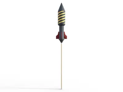 Christmas Firework Pack Low-poly 3D model