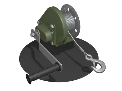 3 WINCH CAR for SUVs and ATV 3D model