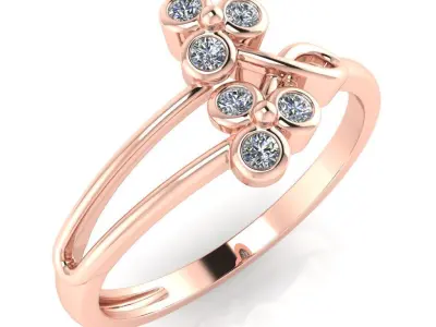 light weight gold diamond rings-C111116SKCH2026033-wt-0-5 3D print model