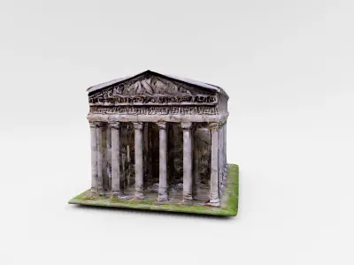 Digital Reconstruction of an Ancient Greek Temple 3D model