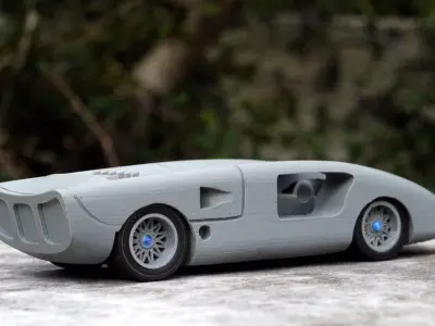 Supercar 3D printed car model 3D print model