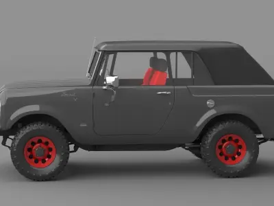 1967 International Scout 800 Sporttop Custom 3D model
