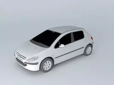 Peugeot 307 XS 5p Hatchback 2001 Free 3D model