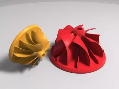 Compressor Impeller 3D print model