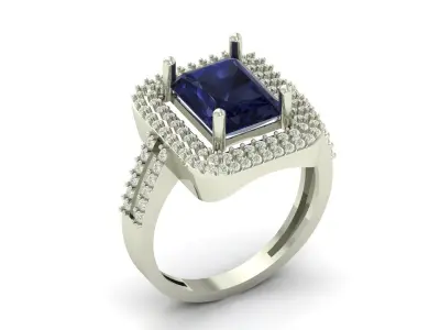 Stone Ring 3D print model buy