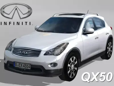 Infiniti QX 50 Low-poly 3D model
