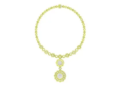 A6584 Italy Luxury Diamond Women Necklace Pendant 3D print model