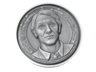 Gavi Footballer Medallion 3D print model