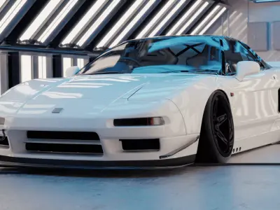 Highpoly Rigged Honda NSX Custom Design Blend File 3D model