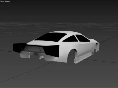 Drag Shell  Low-poly 3D model