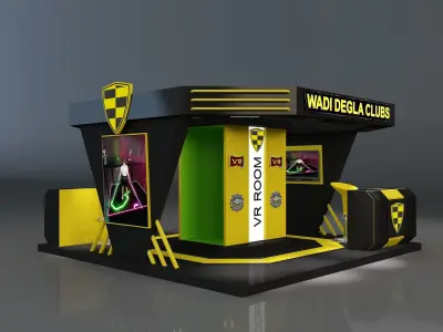  Booth Exhibition Stand a664b 3D model