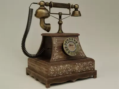 Vintage Telephone 3D model