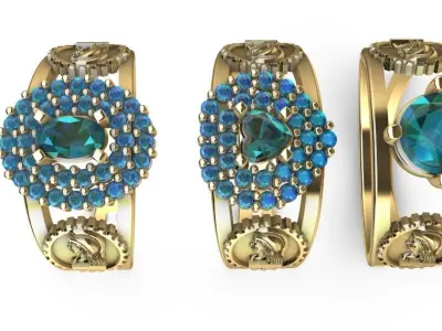 Graduate Class Ring - Civil Engineering - Engenharia Civil 3D print model