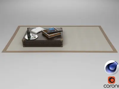 Carpet and Table - Corona - C4D 3D model