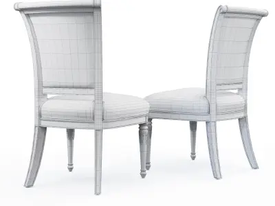 Alex Dining Chair Low-poly 3D model