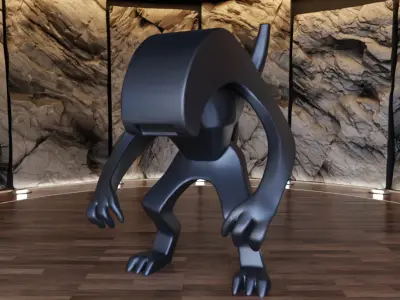 Xenomorph Creature Figure Fan Art Toy  3D print model