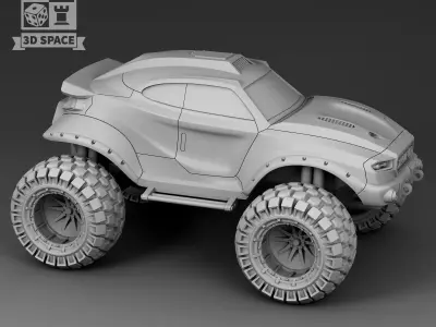 Futuristic Car - Zurd 3D print model