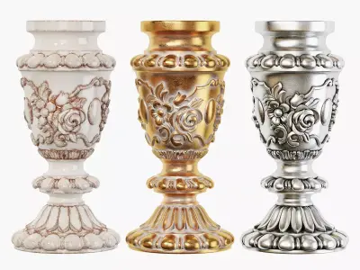 Classic carved 205 3D model