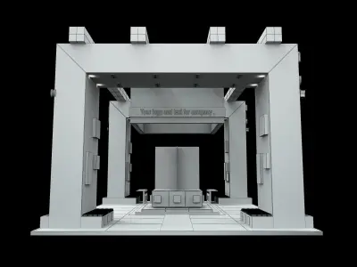  Booth Exhibition Stand a507  3D model