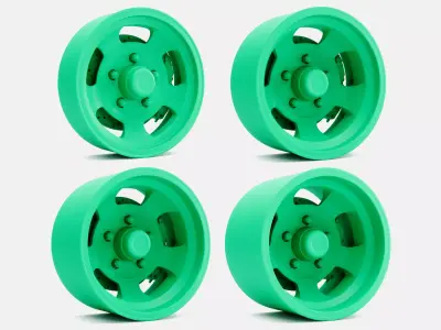 15x5 15x7 15x8 15x10 US Indy Mag Wheels and Brake 3D print model