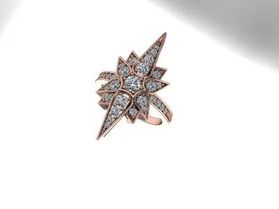 Star Ring 3D print model