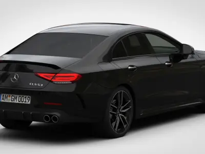 Mercedes-AMG CLS 2019  detailed interior 3D model