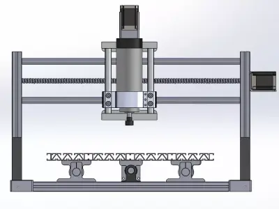 High-Precision CNC Milling Industrial Machine  3D model