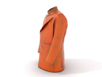 Golden Embroidered Jacket model pack Low-poly 3D model