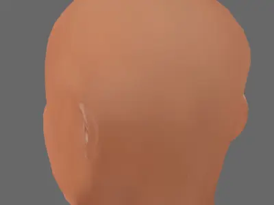 Vin Diesel Head - Lowpoly head for game Low-poly 3D model