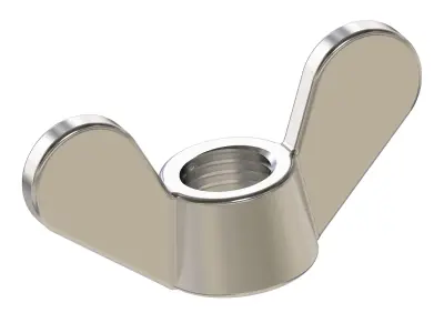 Steel Wing Nut 3D print model