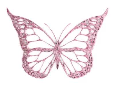 Butterfly Wall decoration - Wall art 3D model