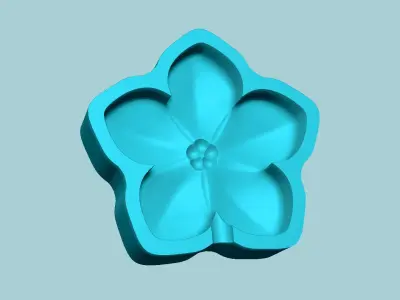 Forget-me-Not Flower Mold - Artificial EVA Molding 3D print model