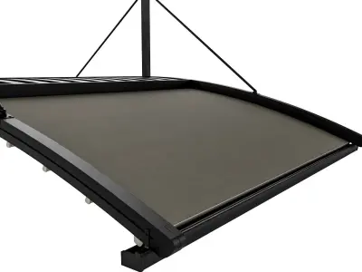 Motorized Pergola 6a wrought iron 3D model