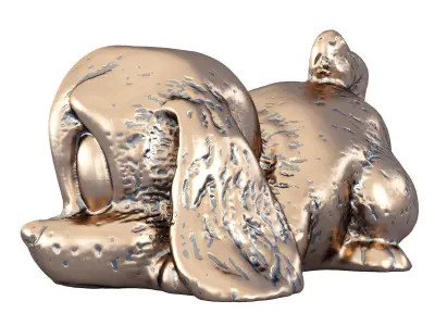 Figurine dog 3D model