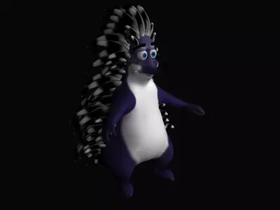 Hedgehog Model 3dsmax  -Rig by Cat 3dsmax- By Morph 3D model