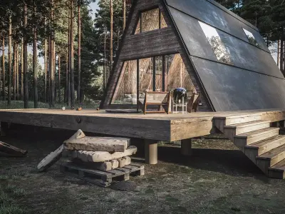 Forest shelter 3D model