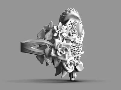 Owl Ring 3D print model