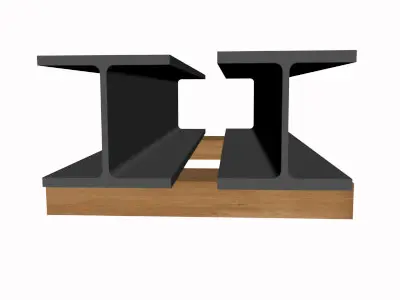 W5 Wide Flange Beam 3D model