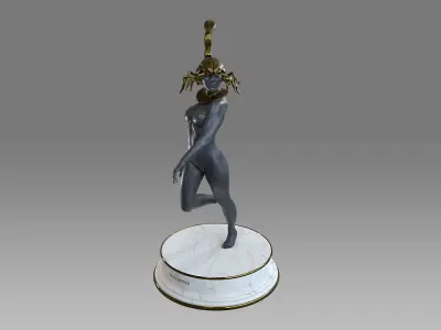 Zodiac Sign Female Scorpio Low-poly 3D model