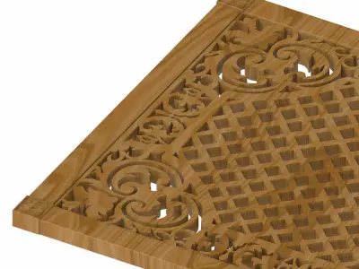 Decorative panel STL 3D model 9
