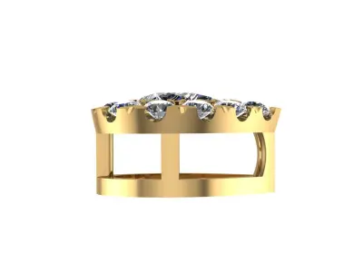 Diamond jewelry Pendant Coloured Classic P01 3D print model 3D print model