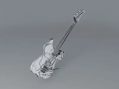 The Wraith By Hembry Guitars Free 3D model