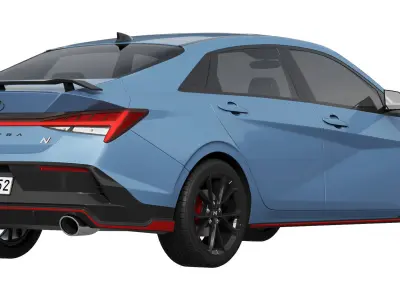 Hyundai Elantra N 2024 3D model